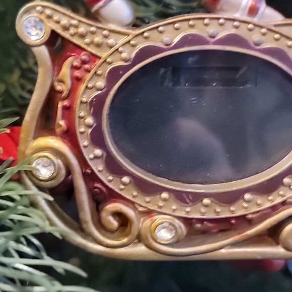 Christmas sleigh photo frame keepsake ornament - Picture 3 of 6